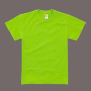 Playera Para Niños Cuello Redondo Manga Corta  Color Limon Euro Cotton