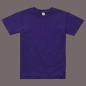 Playera Para Niños Cuello Redondo Manga Corta  Color Morado Euro Cotton