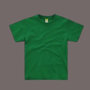 Playera Para Niños Cuello Redondo Manga Corta  Color Verde Bandera Euro Cotton