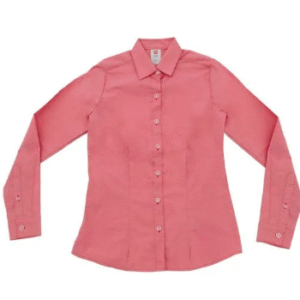 Camisa Color Rojo Premium Manga Larga Para Mujer