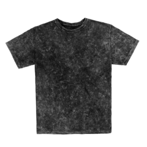 Playera Color Negro Mineral Wash  Prelavado Unisex