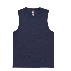 Playera Color Marino  sin Mangas  Cuello Redondo Unisex