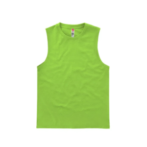 Playera Color Limon sin Mangas  Cuello Redondo Unisex