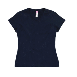 Playera para Mujer Cuello V Manga Corta Color Marino