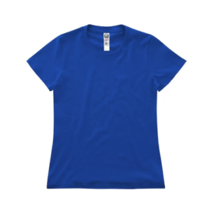 Playera para Mujer Color Rey Cuello Redondo Manga Corta de Alta Calidad