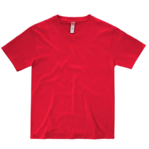 Playera para Hombre Color Rojo  Cuello V Manga Corta
