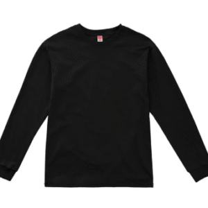 Playera para Hombre Color Negro Cuello Redondo Manga Larga