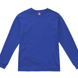Playera para Hombre Color Rey Cuello Redondo Manga Larga