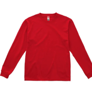 Playera para Hombre Color Rojo Cuello Redondo Manga Larga