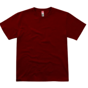 Playera para Hombre Color Vino Cuello Redondo Manga