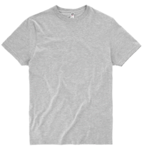 Playera Premium para Hombre Color Jaspe Cuello Redondo Manga Corta