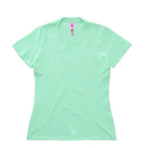 Playera para Mujer Cuello Redondo Manga Corta  Color Menta