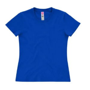 Playera para Mujer Cuello Redondo Manga Corta  Color Marino Rey