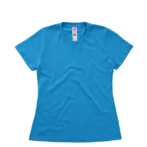 Playera para Mujer Cuello Redondo Manga Corta  Color Turquesa