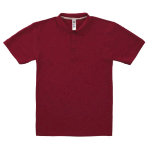 Playera  para Hombre Tipo Polo Premium Color Cherry